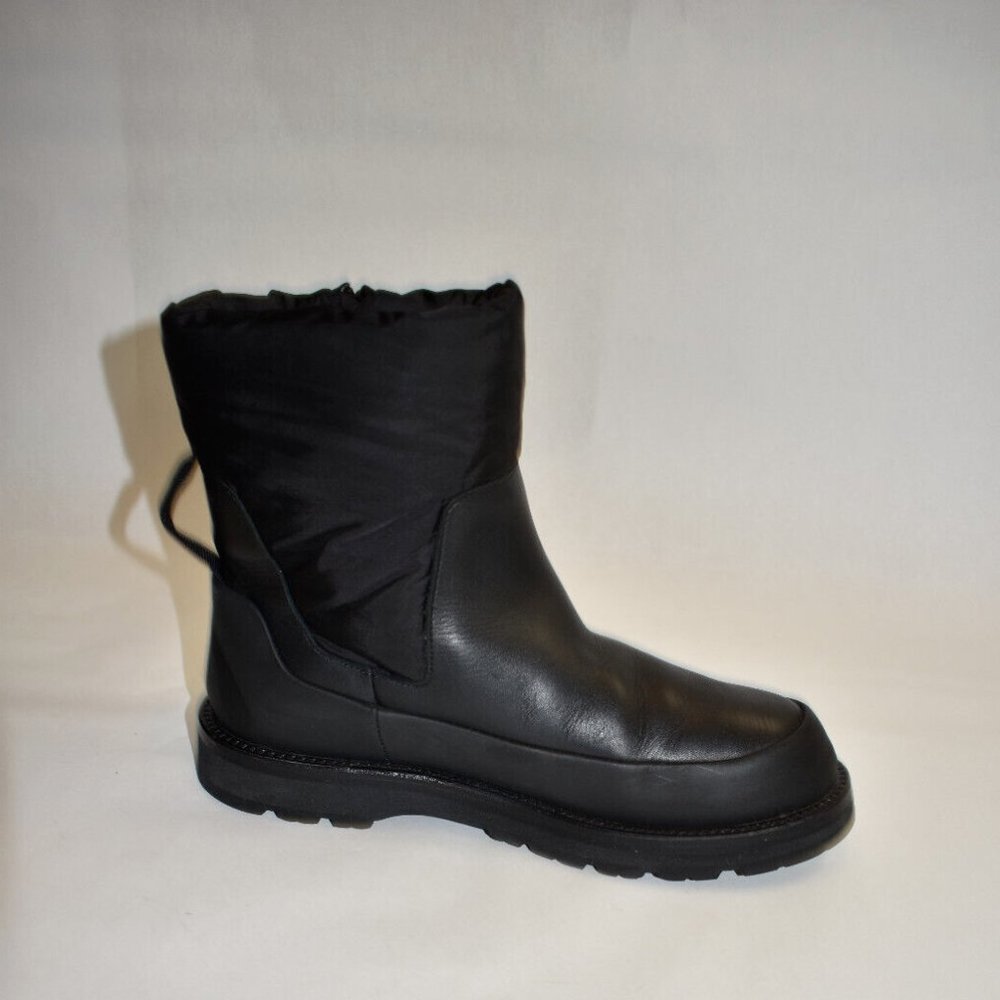 Moncler Rain Don't Care Waterproof Leather/Rubber Boots Size 40 DD293 - Picture 6 of 8